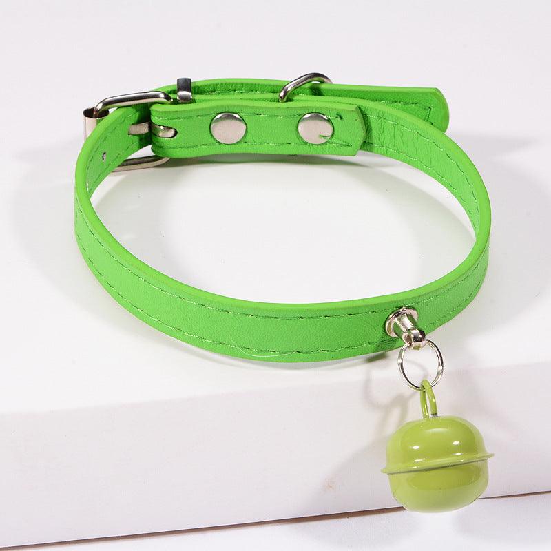 Stylish Pet Bell Collar With Colorful Traction For Cats And Dogs-6