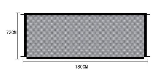 Portable Pet Safety Fence - Transparent Isolation Net For Cars, Windows, And Balconies-0