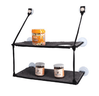 Luxury Cat Hammock Bed With Super Suction Cup - Removable And Washable-4