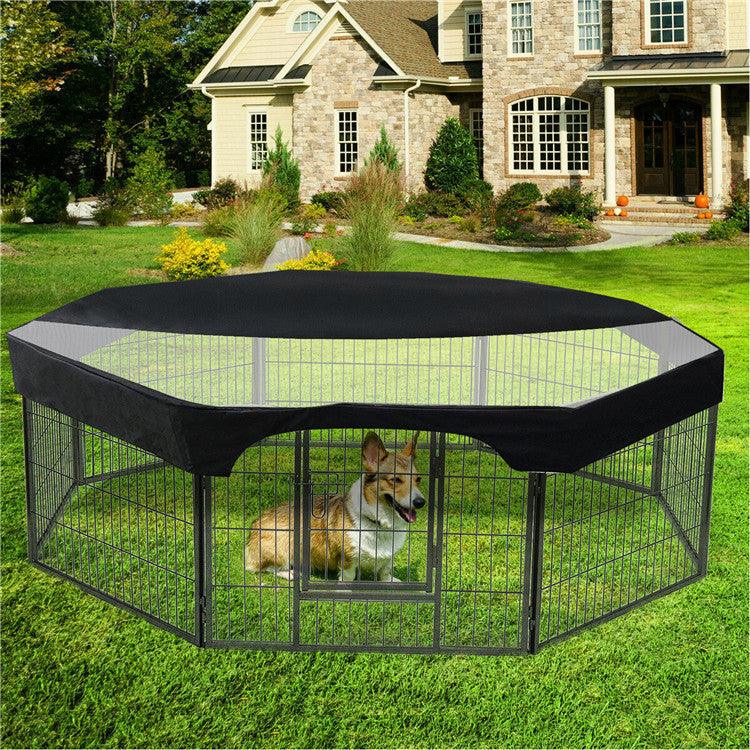 Versatile Canopy For Eight-Sided Pet Fence - All-Weather Dog Shelter-0