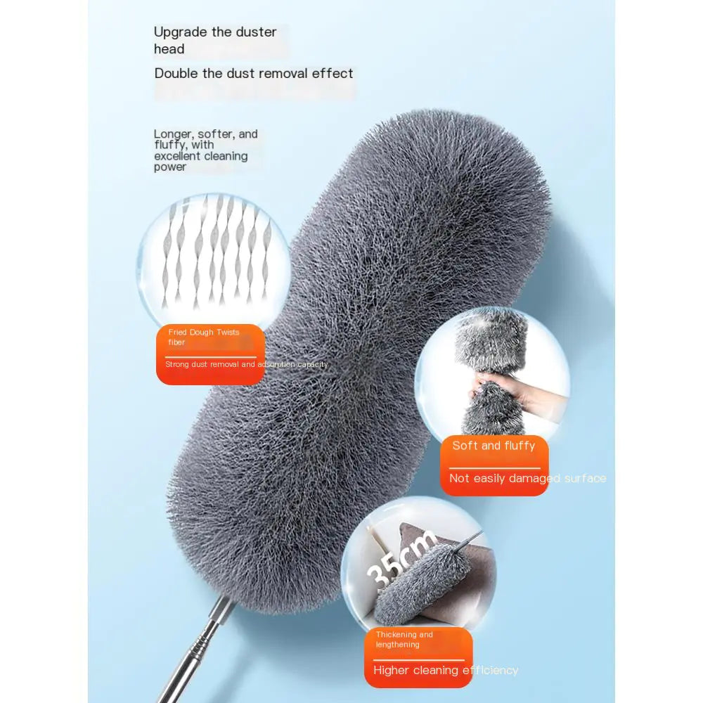 Adjustable Soft Microfiber Feather Duster for Cleaning
