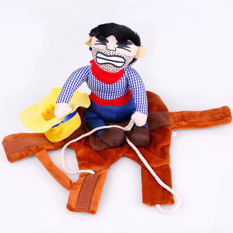 Pet Dog Cat Funny Cute Pet Costume Vertical Funny Dress-up Clothes Halloween Summer Clothes