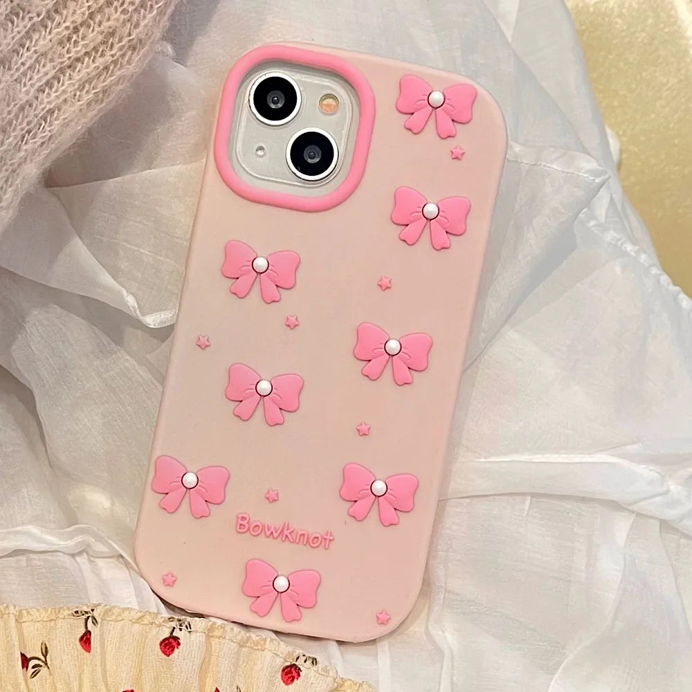 For iPhone 16, 16Pro, 16promax,3D soft silicone case for iPhone, shockproof Cover, shockproof skin shell, Cute cartoon animal