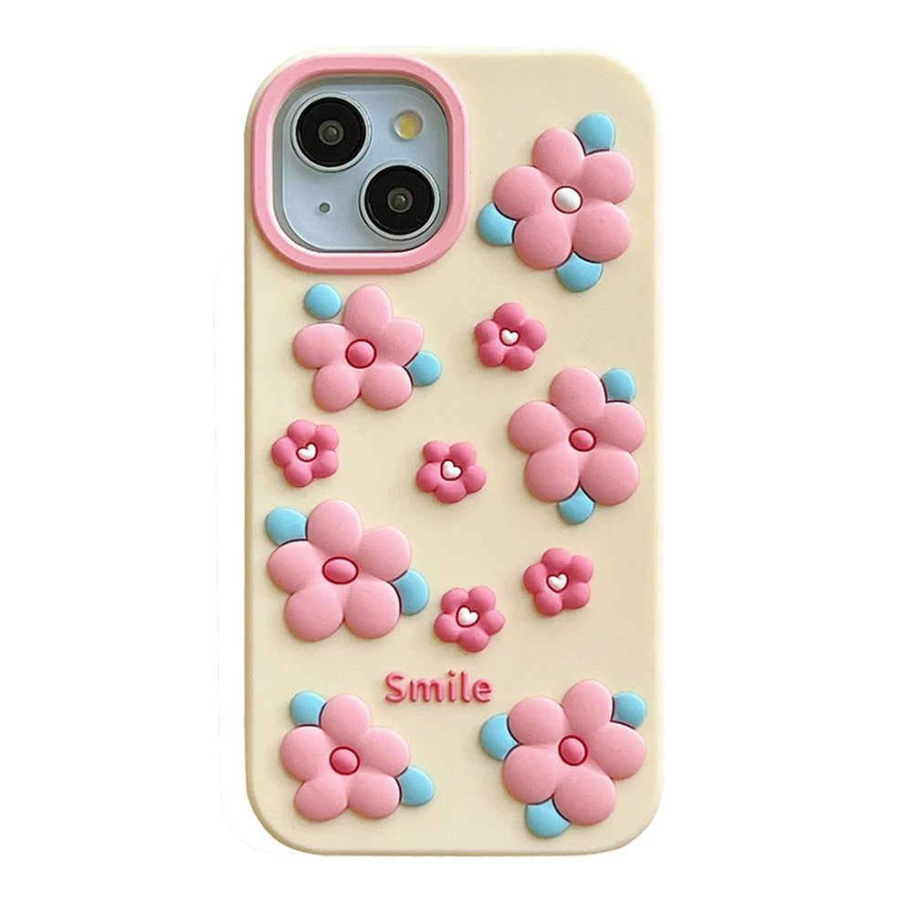 For iPhone 16, 16Pro, 16promax,3D soft silicone case for iPhone, shockproof Cover, shockproof skin shell, Cute cartoon animal