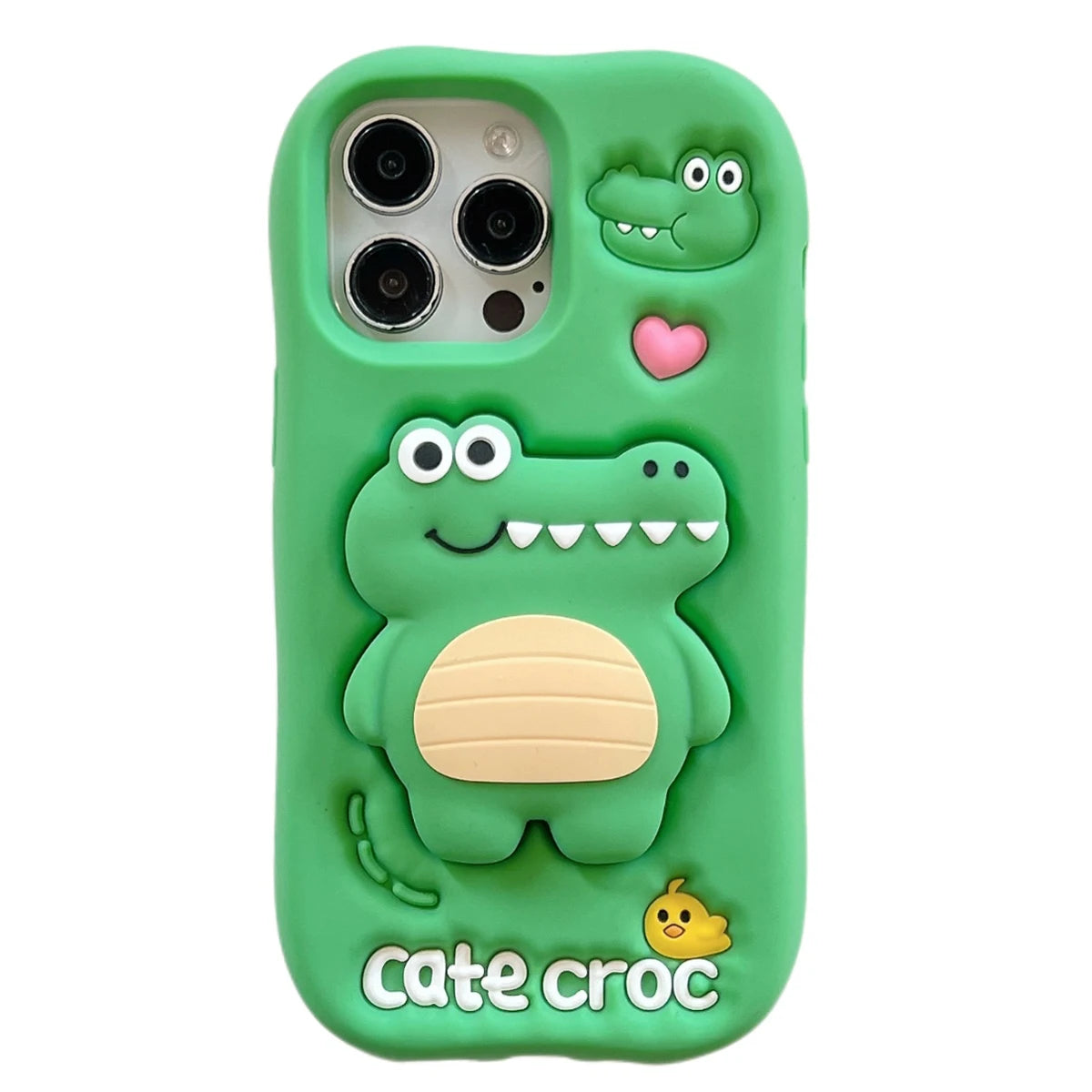 For iPhone 16, 16Pro, 16promax,3D soft silicone case for iPhone, shockproof Cover, shockproof skin shell, Cute cartoon animal