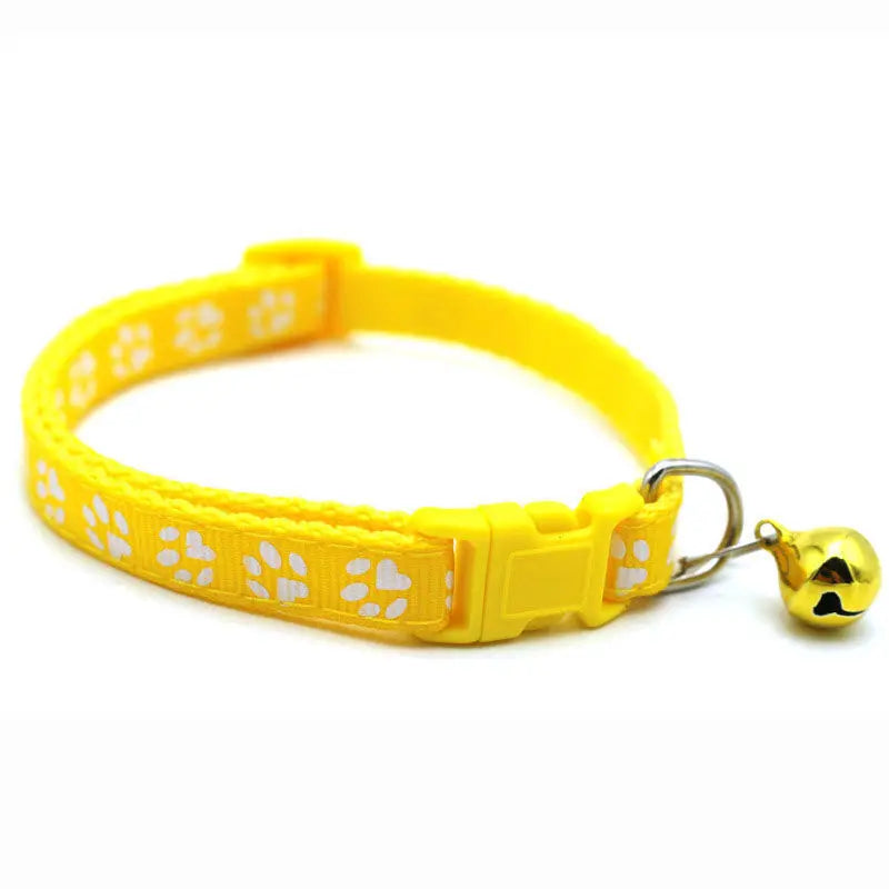 Fashion Pet Cats Collar Colorful Pattern Cute Bell Adjustable Collars