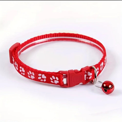 Fashion Pet Cats Collar Colorful Pattern Cute Bell Adjustable Collars