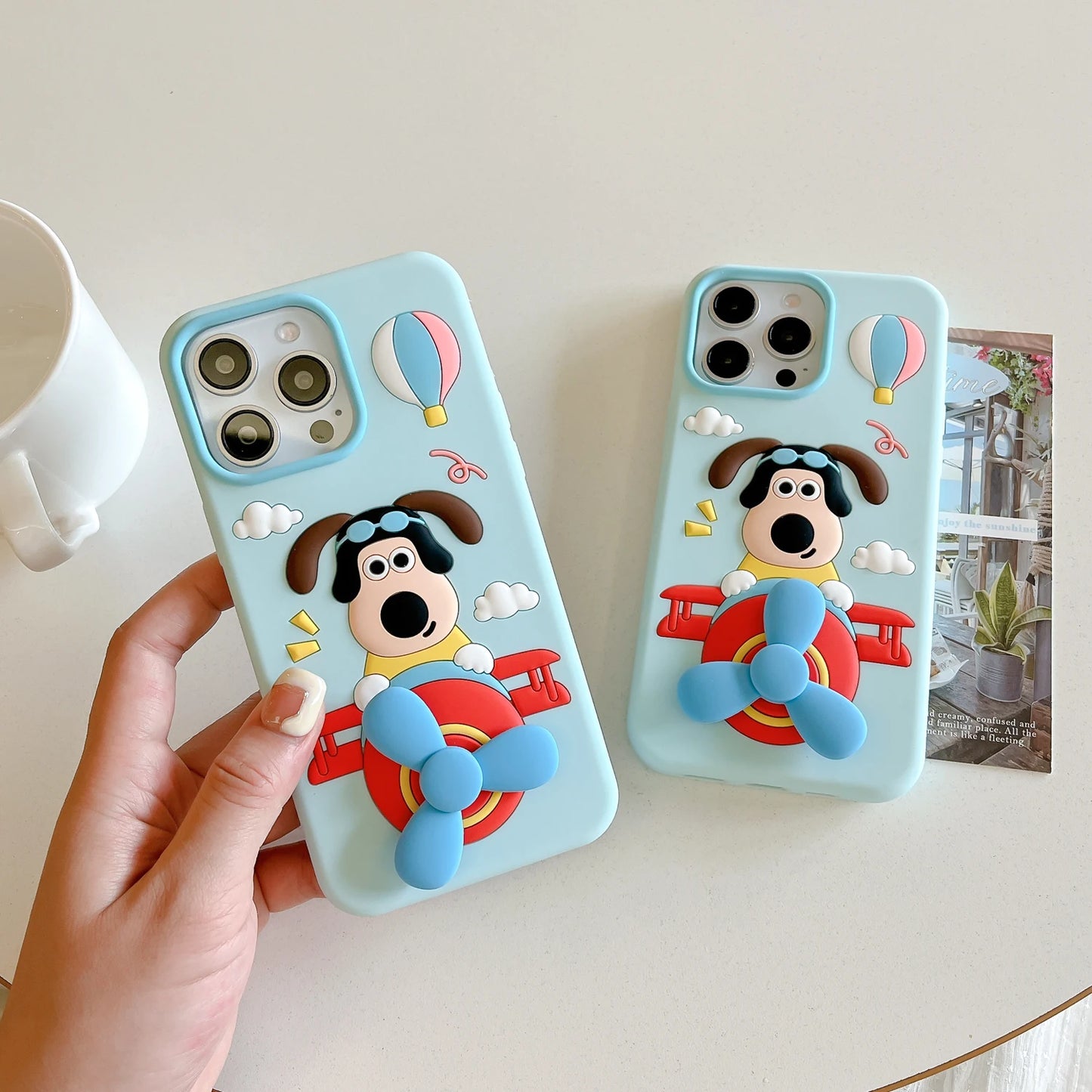 For iPhone 16, 16Pro, 16promax,3D soft silicone case for iPhone, shockproof Cover, shockproof skin shell, Cute cartoon animal