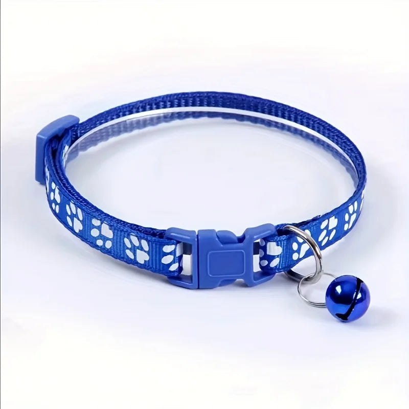 Fashion Pet Cats Collar Colorful Pattern Cute Bell Adjustable Collars