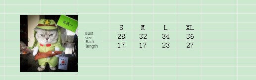 Pet Dog Cat Funny Cute Pet Costume Vertical Funny Dress-up Clothes Halloween Summer Clothes