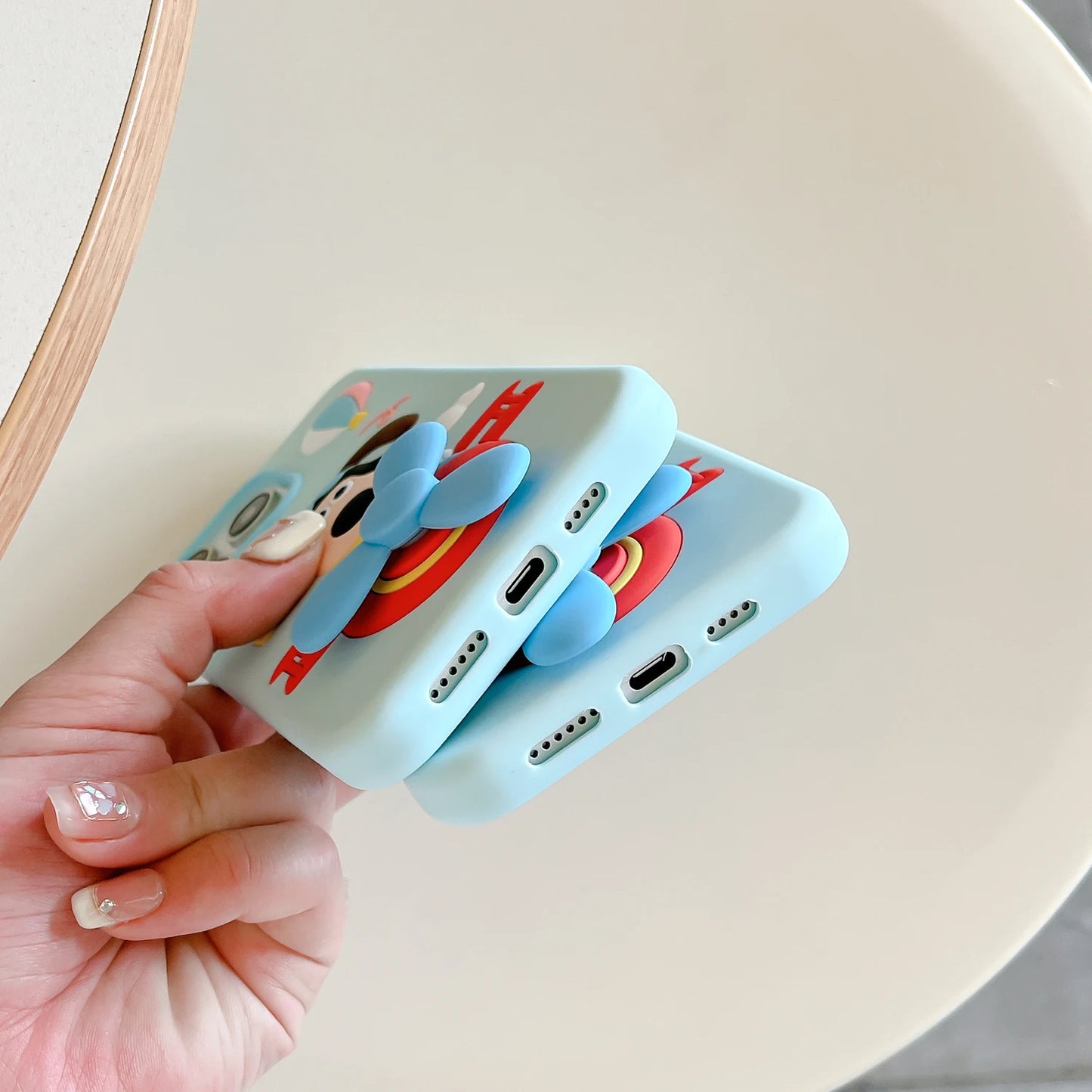 For iPhone 16, 16Pro, 16promax,3D soft silicone case for iPhone, shockproof Cover, shockproof skin shell, Cute cartoon animal