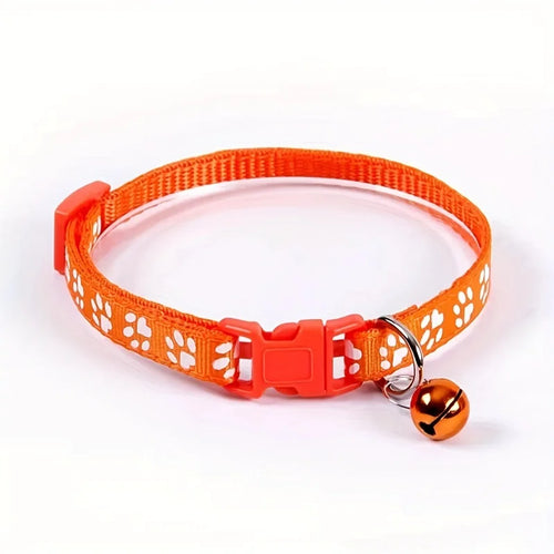 Fashion Pet Cats Collar Colorful Pattern Cute Bell Adjustable Collars