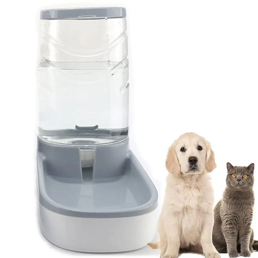 Pets Cats Dogs Automatic Waterer and Food Feeder 3.8 L Pet Automatic Feeder and Water Dispenser for Small and Medium Sized Pets (Water Dispenser Grey)