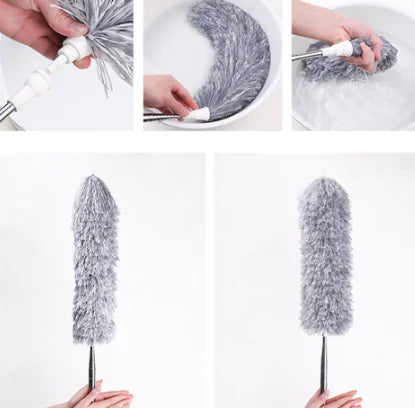 Stainless Steel Dust Duster with Extendable Handle