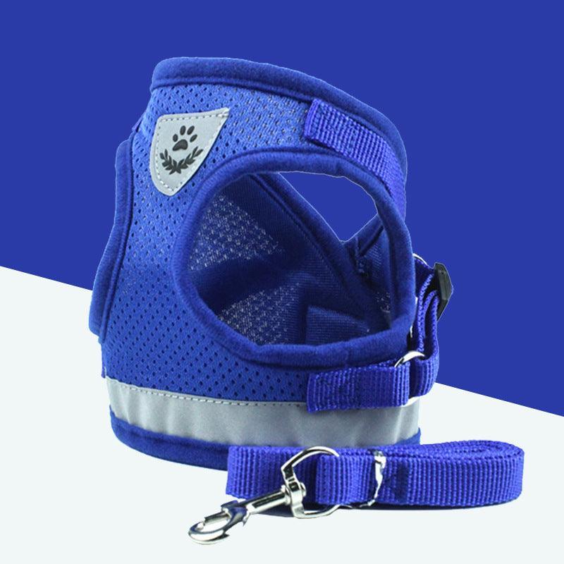 Breathable Mesh Pet Leash With Reflective Design And Matching Belt-6