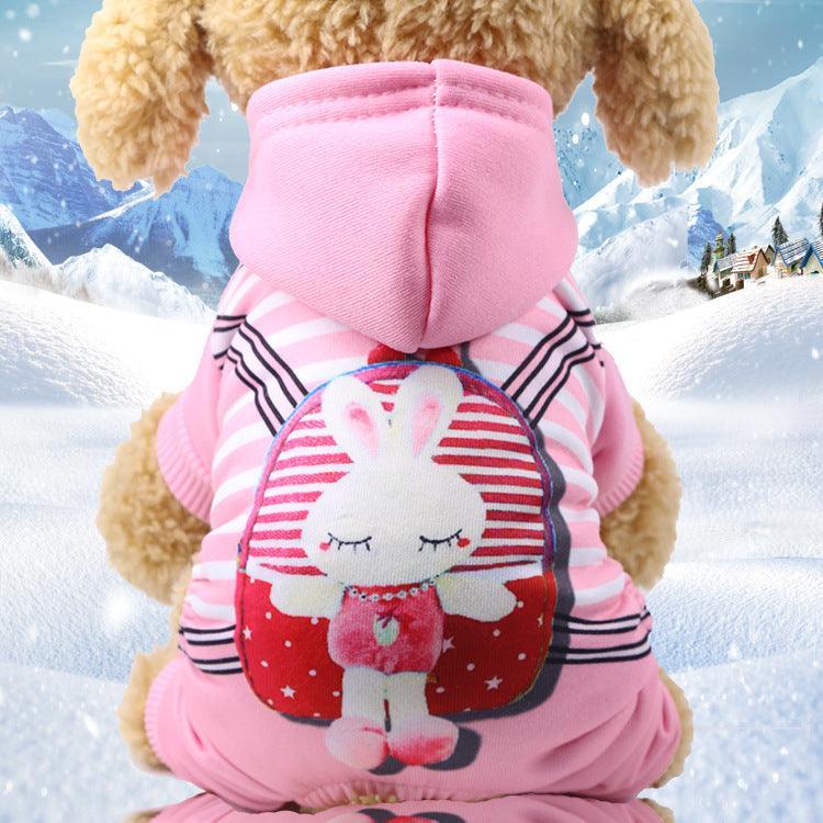 Cozy Canine Couture: Stylish Four-Legged Button-Up Pet Clothes-4