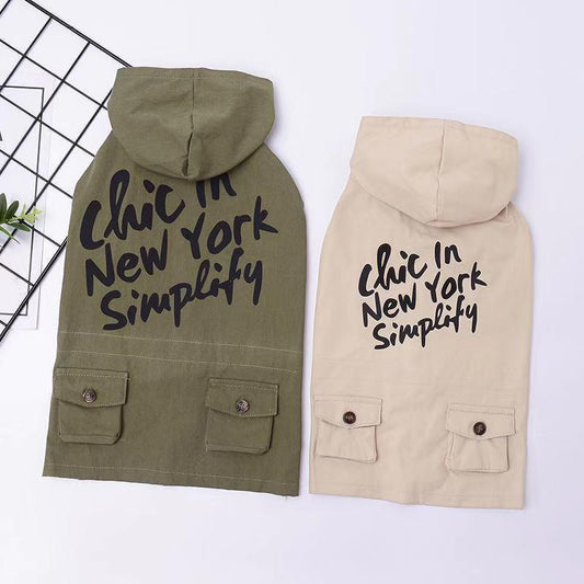 Cozy Cotton Dog Sweater With Hood - Stylish Snowflake Design For Small Dogs-0