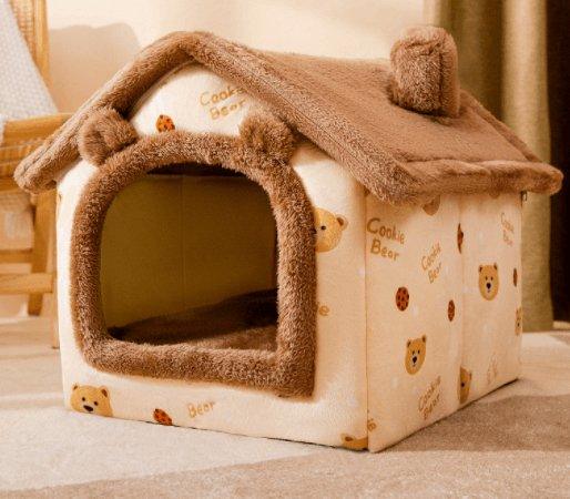 Cozyfold Pet House: Foldable Winter Bed & Enclosed Cave For Dogs And Cats-10