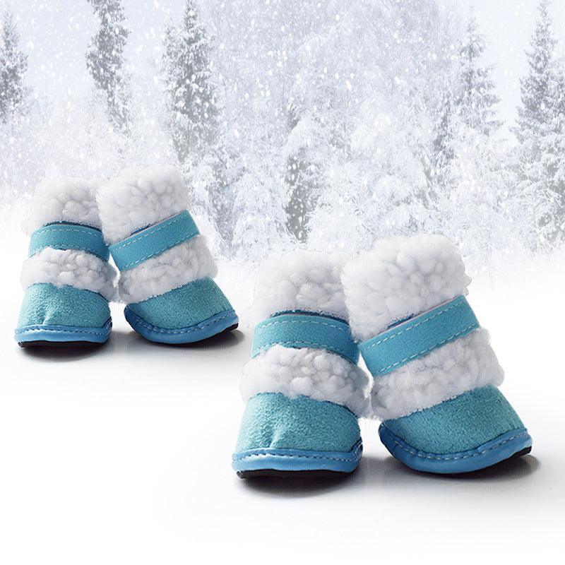 Cozypaws - Stylish Lamb Wool Pet Shoes For Winter-2