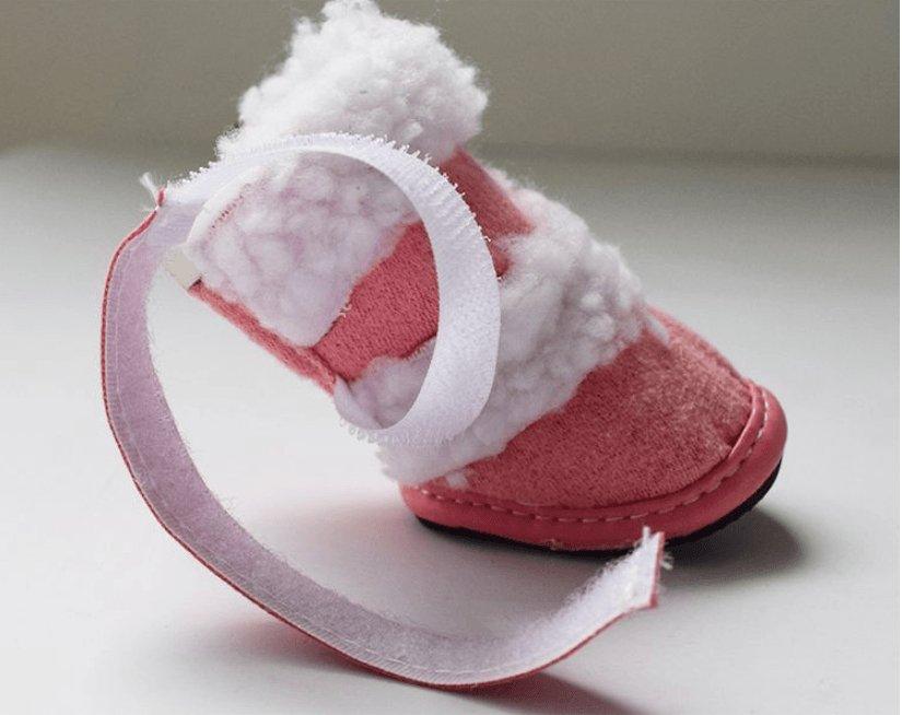 Cozypaws - Stylish Lamb Wool Pet Shoes For Winter-4