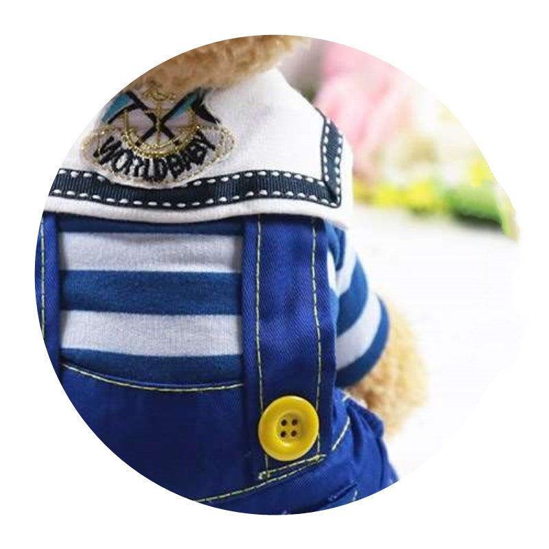Denim Four-Legged Pet Dog Clothes: Casual Style For All Genders-4