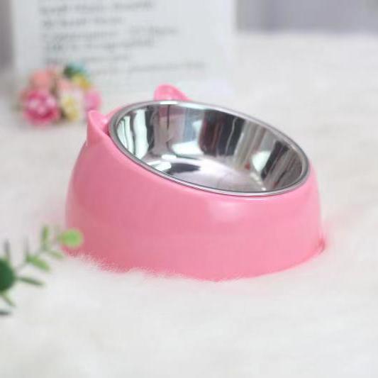 Double Bowl Stainless Steel Pet Feeder - Innovative Overturning Prevention Design-4