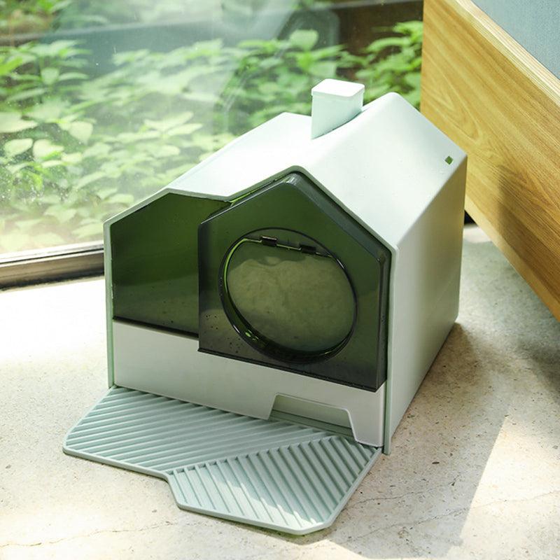 Enclosed Pet Oasis: The Ultimate Odor-Free Cat Litter Box-2