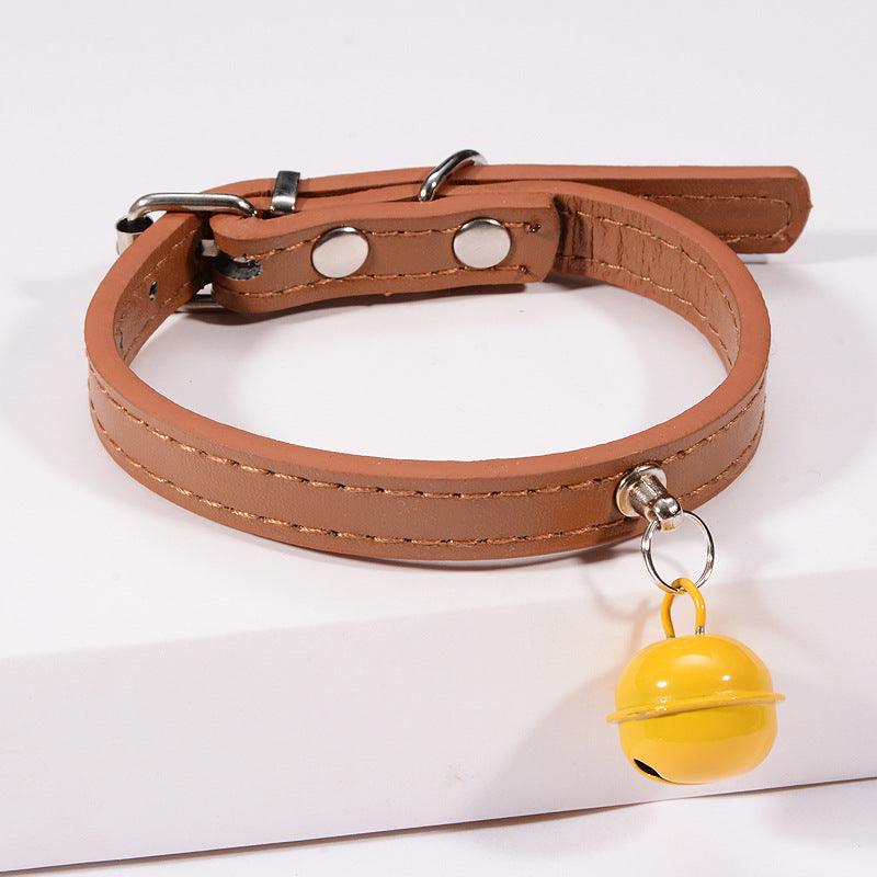 Stylish Pet Bell Collar With Colorful Traction For Cats And Dogs-3