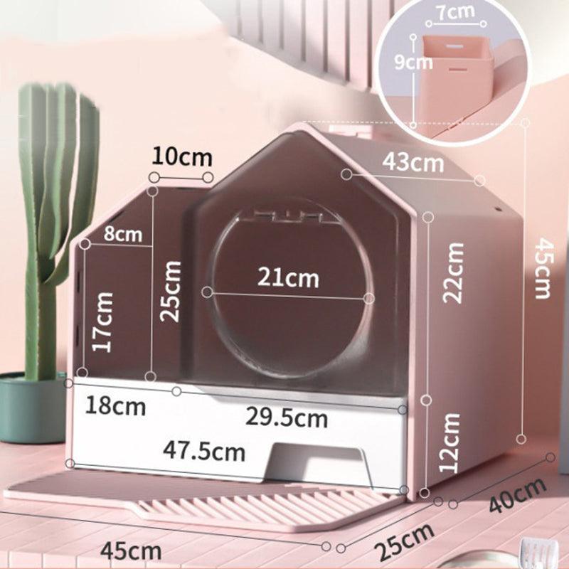 Enclosed Pet Oasis: The Ultimate Odor-Free Cat Litter Box-6