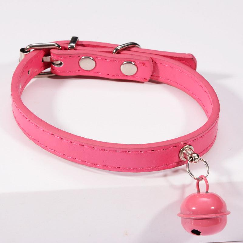 Stylish Pet Bell Collar With Colorful Traction For Cats And Dogs-4