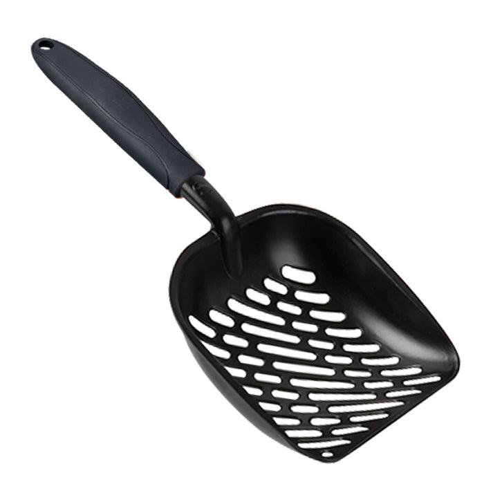 Extra Large Black Coated Aluminum Alloy Cat Litter Shovel-4