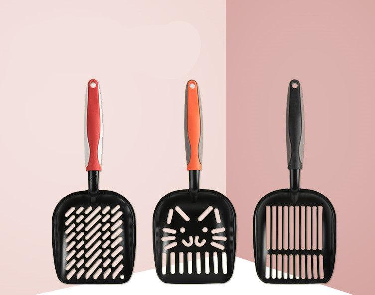 Extra Large Black Coated Aluminum Alloy Cat Litter Shovel-1