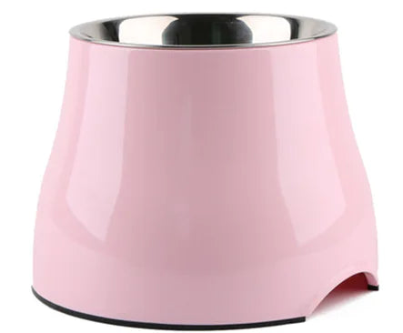 Elevated Pet Bowl with Non-Slip Stainless Steel (One Set)