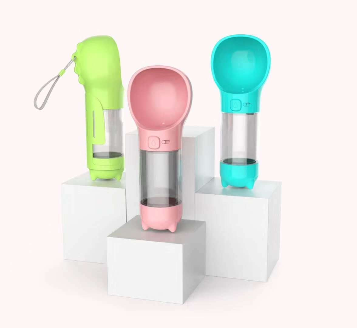 Portable 2 in 1 water bottle for pets-1