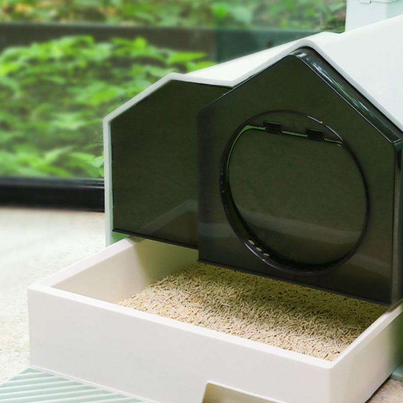 Enclosed Pet Oasis: The Ultimate Odor-Free Cat Litter Box-4