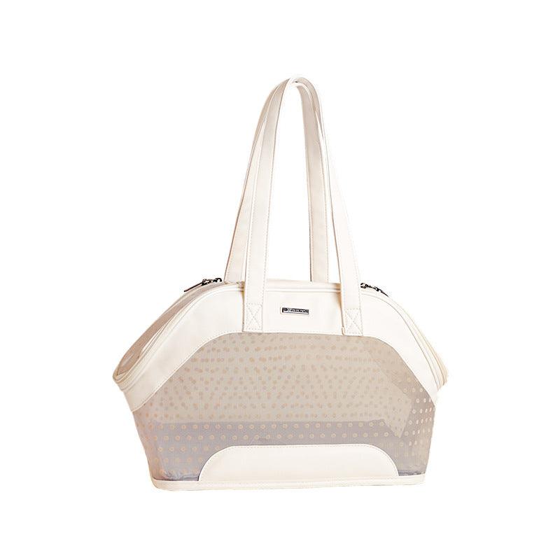 Portable Breathable Cat Travel Bag With Mesh Design - Perfect For Teddy Pomeranian Puppies And Cats-1