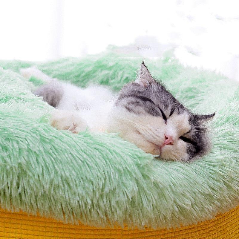 Luxury Plush Winter Nest: Cozy And Stylish Pet Bed For Deep Sleep-2