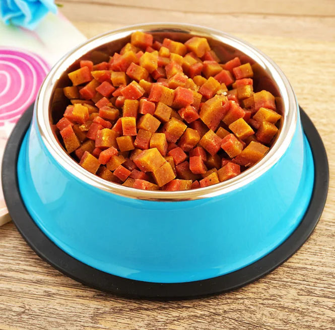 Stainless Steel Pet Bowl with Non-Slip Rubber Base