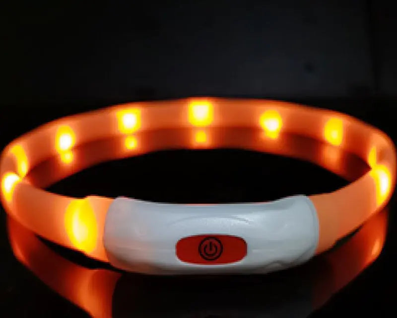 LED Luminous Dog Silicone Collar