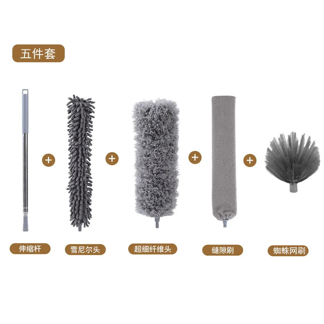 Telescopic Feather Duster for Dust Cleaning and Removal