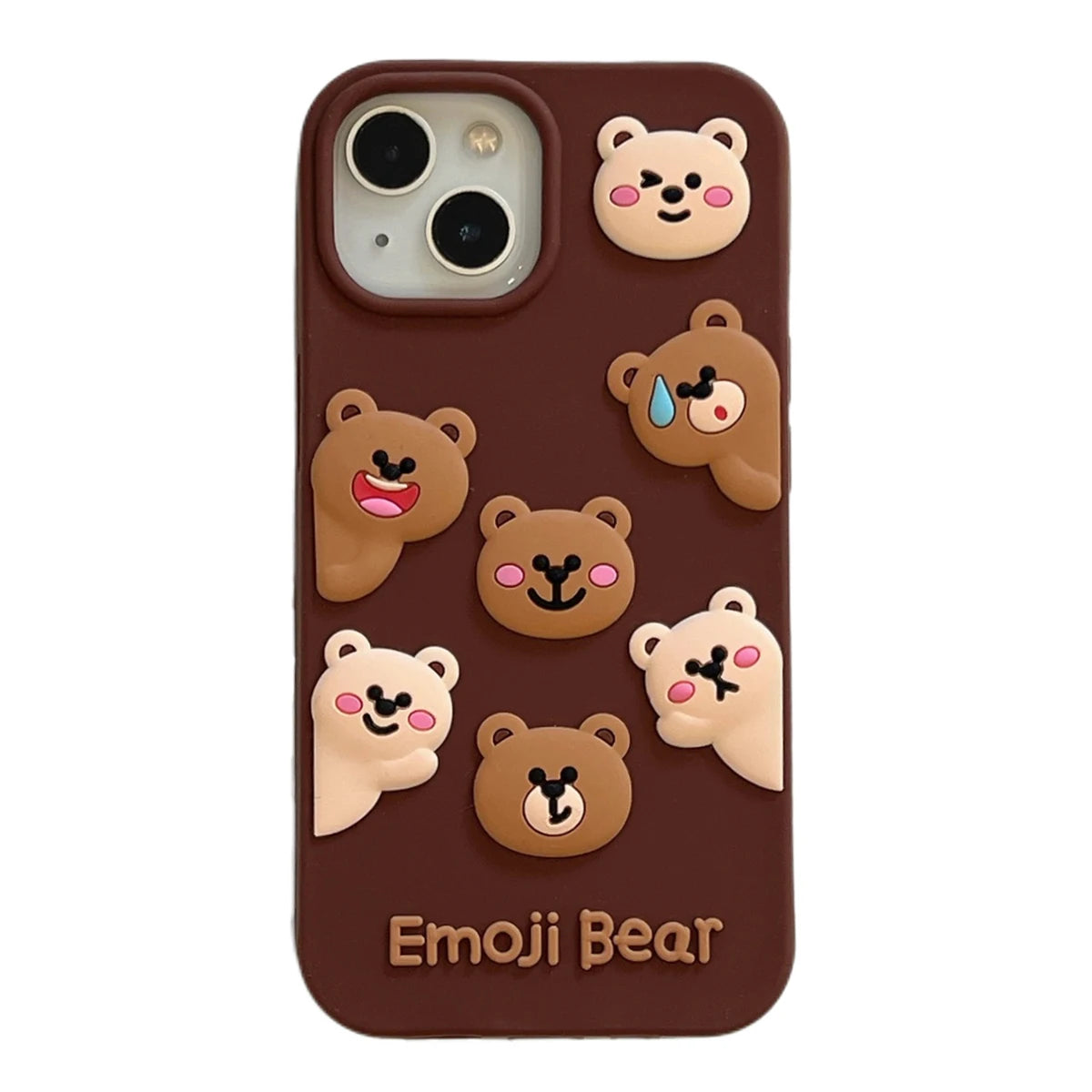 For iPhone 16, 16Pro, 16promax,3D soft silicone case for iPhone, shockproof Cover, shockproof skin shell, Cute cartoon animal