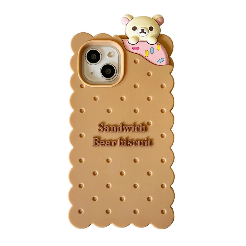 For iPhone 16, 16Pro, 16promax,3D soft silicone case for iPhone, shockproof Cover, shockproof skin shell, Cute cartoon animal