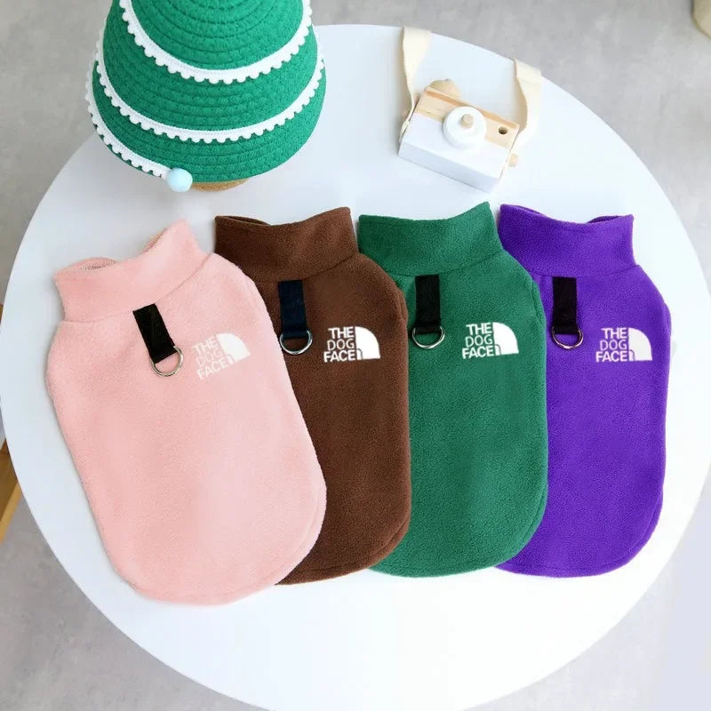 Pet Dog Clothes Autumn Winter Coat Fleece Warm Sweater Vest For Small