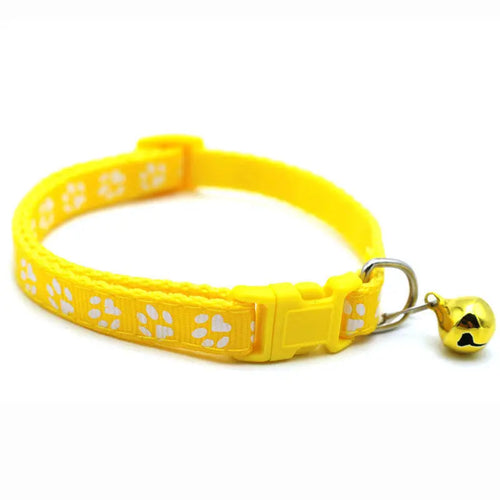 Fashion Pet Cats Collar Colorful Pattern Cute Bell Adjustable Collars