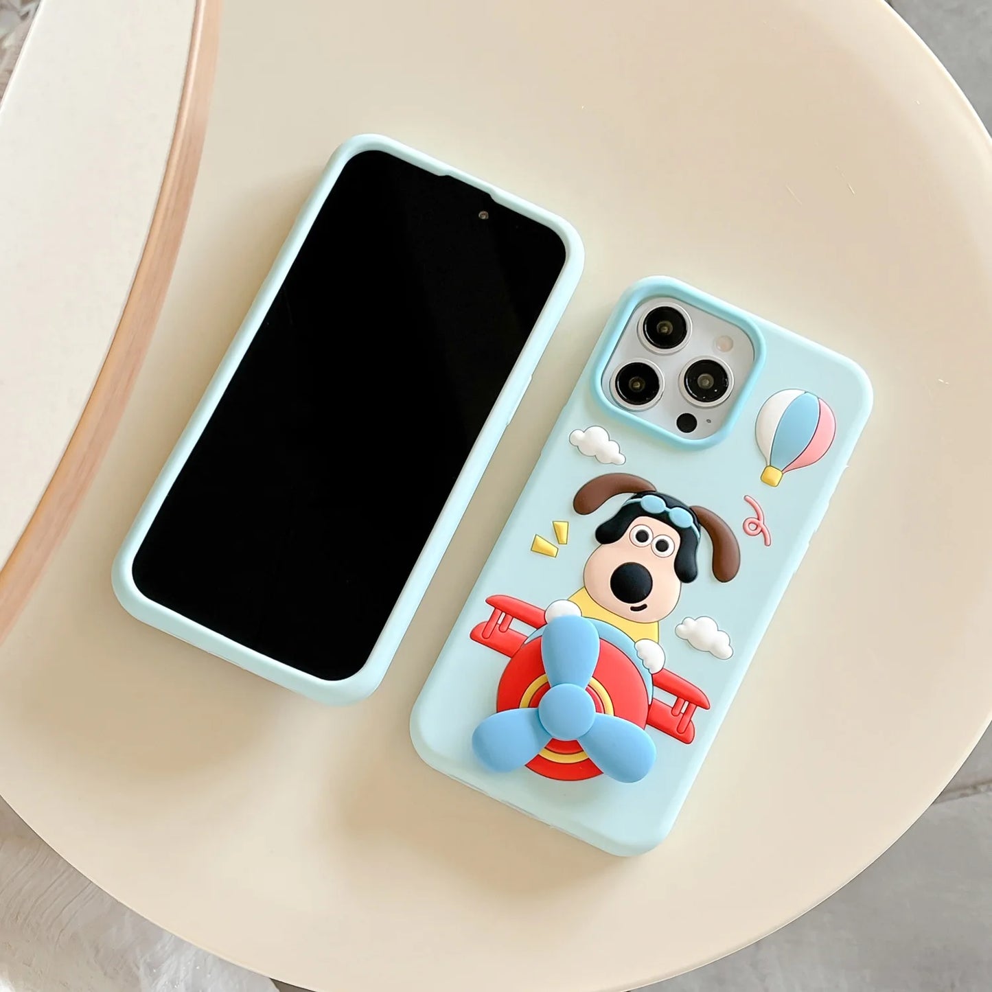 For iPhone 16, 16Pro, 16promax,3D soft silicone case for iPhone, shockproof Cover, shockproof skin shell, Cute cartoon animal