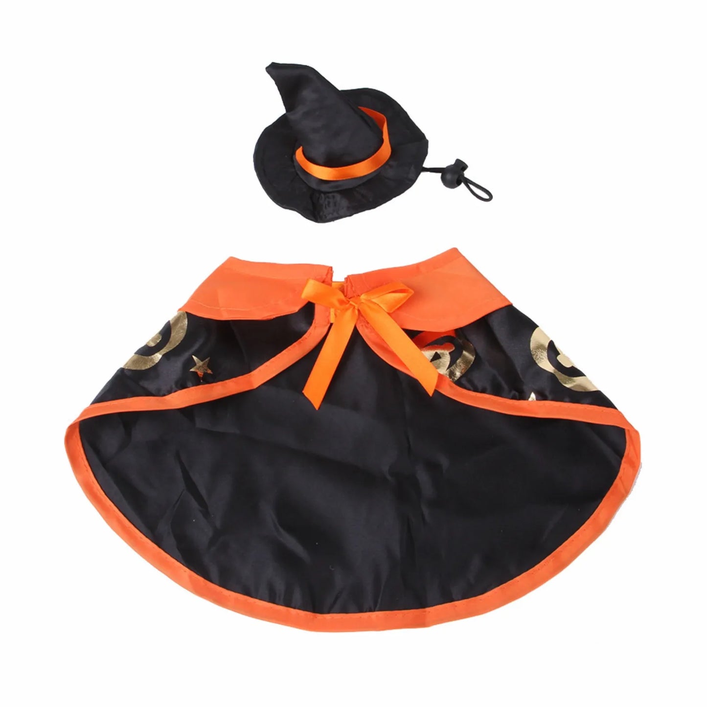 Halloween Pet Cat Dog Cosplay Costume Pet Halloween Costume Cape And Wizard Hat For Holiday Decoration Party Gift Party