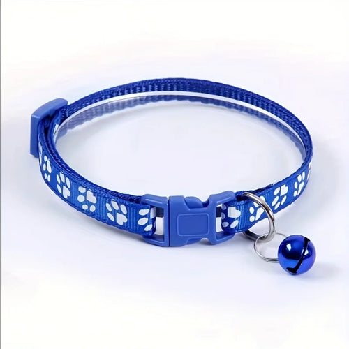 Fashion Pet Cats Collar Colorful Pattern Cute Bell Adjustable Collars