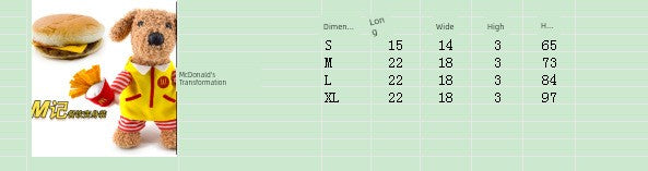 Pet Dog Cat Funny Cute Pet Costume Vertical Funny Dress-up Clothes Halloween Summer Clothes