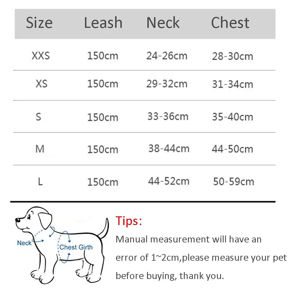 Cat Harness Leash Set Adjustable Dog Cat Collar for French Bulldog