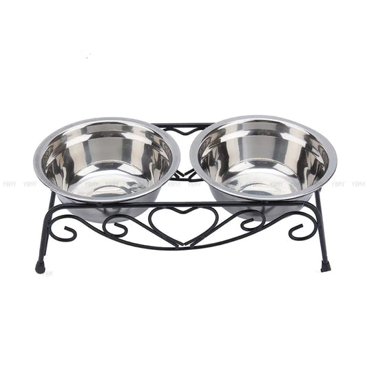 High-End Dual-Use Stainless Steel Pet Bowl